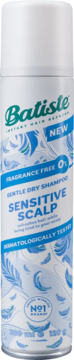 BATISTE Sensitive Scalp ,suchy szampon do włosów, bezzapachowy,przód