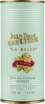 Jean Paul Gaultier La Belle Le Parfum 30ml, woda perfumowana intense, w miętowej puszce ze złotym logo.