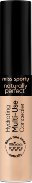 Miss Sporty Naturally Perfect Hydrating Multi-Use Concealer, beżowa butelka z czarną nakrętką, blurs fine lines.
