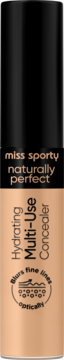 Miss Sporty Naturally Perfect nawilżający korektor w beżowej tubce, rozmywający drobne zmarszczki, widok z przodu.