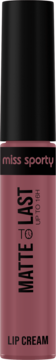 Miss Sporty Matte To Last 16h Lip Cream w odcieniu magnolia. Matowa pomadka w płynie, widok z przodu.