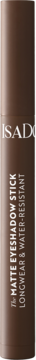IsaDora 14H Matte Eyeshadow Stick w kolorze True Brown, brązowy sztyft, pionowe ujęcie.