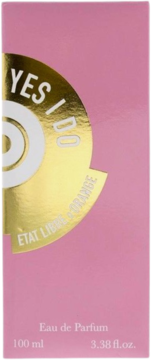 Różowe pudełko perfum Etat Libre D'Orange Don't Get Me Wrong Baby, Yes I Do z złotym logo, widok z przodu.