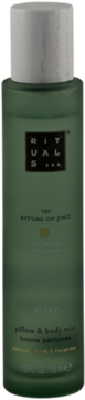 Rituals The Ritual of Jing zielona mgiełka do poduszek i ciała, z Sacred Wood & Lavender, widok z przodu.