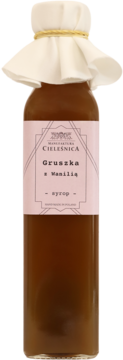 MANUFAKTURA CIELEŚNICA ,syrop, Gruszka z Wanilią,przód