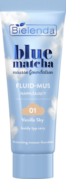 BIELENDA Blue Matcha ,fluid-mus do twarzy, nr 01 Vanilla Sky,przód