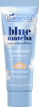 BIELENDA Blue Matcha ,fluid-mus do twarzy, nr 02 Natural Cloud,przód