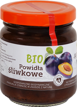 JUCHOWO FARM ,powidła śliwkowe, Bio,przód