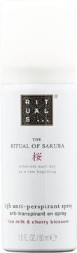 RITUALS... The Ritual Of Sakura ,antyperspirant w sprayu, Mleko Ryżowe i Kwiat Wiśni,przód