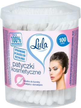 LULA ,patyczki kosmetyczne, w 100% biodegradowalne,przód