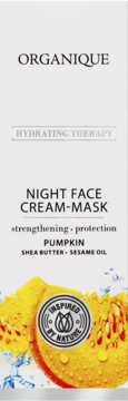 ORGANIQUE Hydrating Therapy ,maska-krem do twarzy, nawilżająca, na noc, Pumpkin,przód