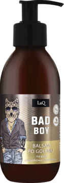 LAQ Bad Boy ,balsam po goleniu, łagodzący, z kompleksem 11 aminokwasów,przód