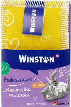 WINSTON ,poduszeczki dla kota z kocimiętką,przód
