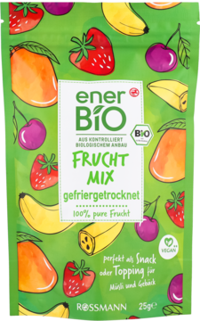 ENERBIO ,owoce liofilizowane, mieszanka,przód