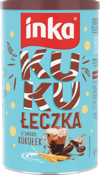 INKA Kukułeczka ,kawa zbożowa, rozpuszczalna, z kakao o smaku kukułek,,przód