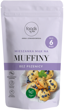 FOODS BY ANN ,mieszanka mąk na muffiny, bez pszenicy,przód