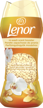 LENOR ,perełki zapachowe do prania, Gold Orchid & Vanilla,przód