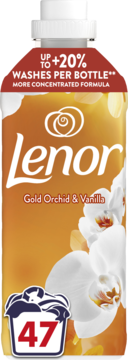 LENOR ,płyn do płukania tkanin, Gold Orchid & Vanilla,przód