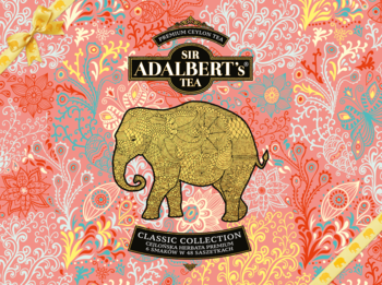 ADALBERT'S TEA ,bombonierka herbaciana 6 smaków,przód