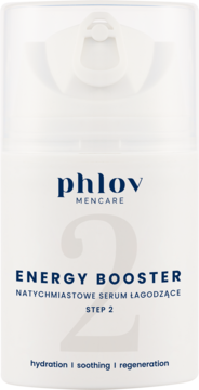PHLOV Mencare Energy Booster,serum po goleniu, łagodzące, natychmiastowe,przód