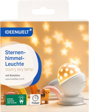 IDEENWELT ,projektor, Gwieździste niebo, Biały,przód