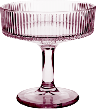 ELOY Home ,kieliszek koktajlowy, Różowy, 195ml,przód