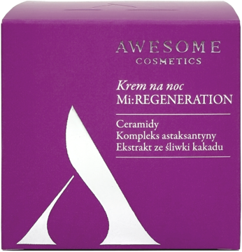 AWESOME COSMETICS Mi:Regeneration ,krem do twarzy, na noc,przód