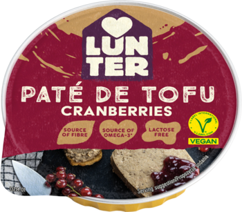 LUNTER ,pasztet z tofu z żurawiną,przód