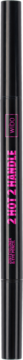 Wibo 2 Hot 2 Handle, czarny eyeliner w pisaku i kredka w cylindrycznym, błyszczącym opakowaniu z różowym napisem.