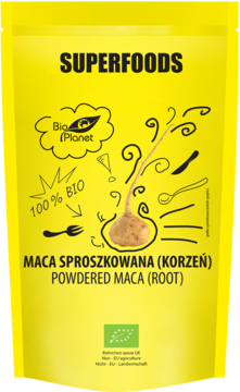 BIO PLANET Superfoods ,maca sproszkowana (korzeń),przód
