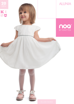 KNITTEX Kids ,rajstopy, 20 den, Alunia, Naturel, rozm. 116-122,przód