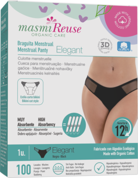 MASMI Reuse Elegant,majtki menstruacyjne, rozm. L,przód
