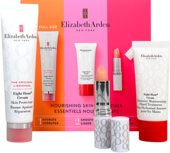 ELIZABETH ARDEN ,zestaw kosmetyków, krem do twarzy 50ml + krem do rąk 30ml + balsam do ust,przód