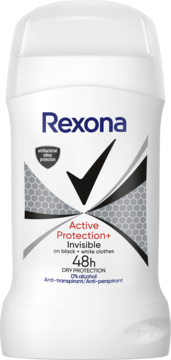 REXONA Active Protection+ Invisible,antyperspirant w sztyfcie, 48h,przód