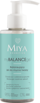 MIYA COSMETICS myBALANCEgel ,żel do mycia twarzy, balansujący,przód