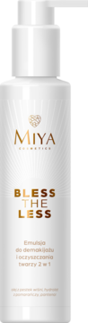 MIYA COSMETICS Bless The Less ,emulsja do demakijażu i oczyszczania twarzy, 2w1,przód