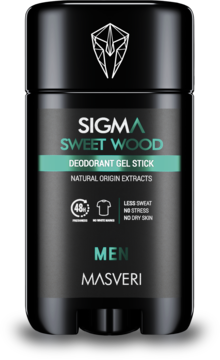 MASVERI Men Sweet Wood,dezodorant w sztyfcie, 48h,przód