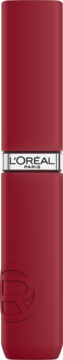 Czerwona matowa pomadka w płynie L'Oréal Paris Infaillible Matte Resistance Le Rouge Paris, widok z przodu.