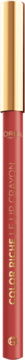 Konturówka do ust L'Oréal Color Riche w bordowej butelce ze złotą zakrętką, widok z przodu.