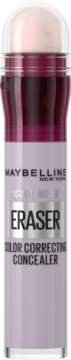 Fioletowy korektor Maybelline Instant Eraser Color Correcting z gąbeczką, widok z przodu.