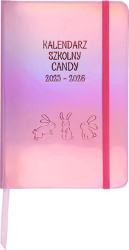  ,Kalendarz szkolny 2025/2026, Candy,przód