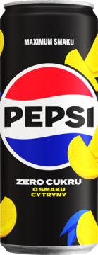 PEPSI ,napój gazowany, zero cukru, Cytryna,przód