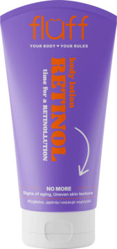 FLUFF ,balsam do ciała, odmładzający, Retinol,przód