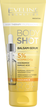 EVELINE COSMETICS Body Therapy Professional Body Shot,balsam-serum do ciała, kuracja rozświetlająca,przód