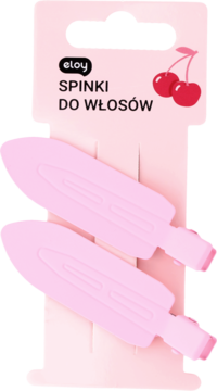 ELOY ,spinki do włosów, Jasny Róż,przód