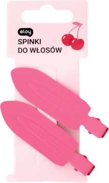 ELOY ,spinki do włosów, Ciemny Róż,przód