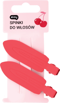 ELOY ,spinki do włosów, Bordowe,przód