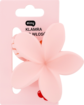 ELOY ,klamra do włosów, Jasny Róż, Plumeria,przód