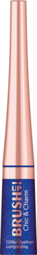 BRUSH UP! Chic & Charm ,eyeliner brokatowy, nr 01 Blue,przód