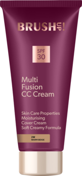 BRUSH UP! Multi Fusion ,krem CC, SPF 30, nr 2W Warm Beige,przód